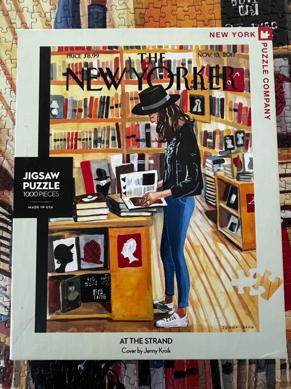 EUC [NY Puzzle Co.] 1000 Pieces < At The Stand > Book Store New Yorker Magazine - Picture 9 of 11